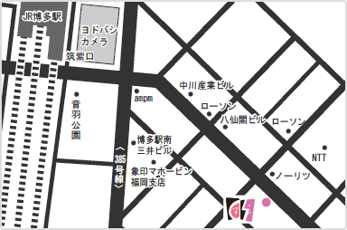 福岡支社アクセスマップ