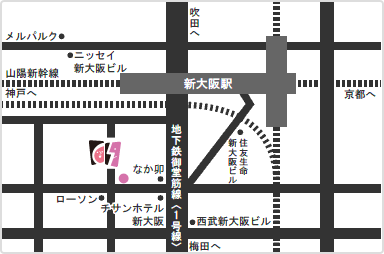 大阪本社アクセスマップ
