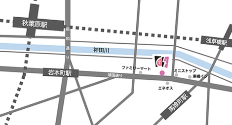 東京本社アクセスマップ